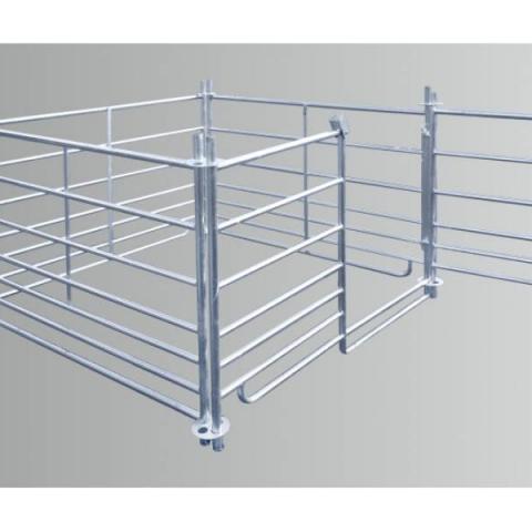 ROW fencing panels with a gate for sheep